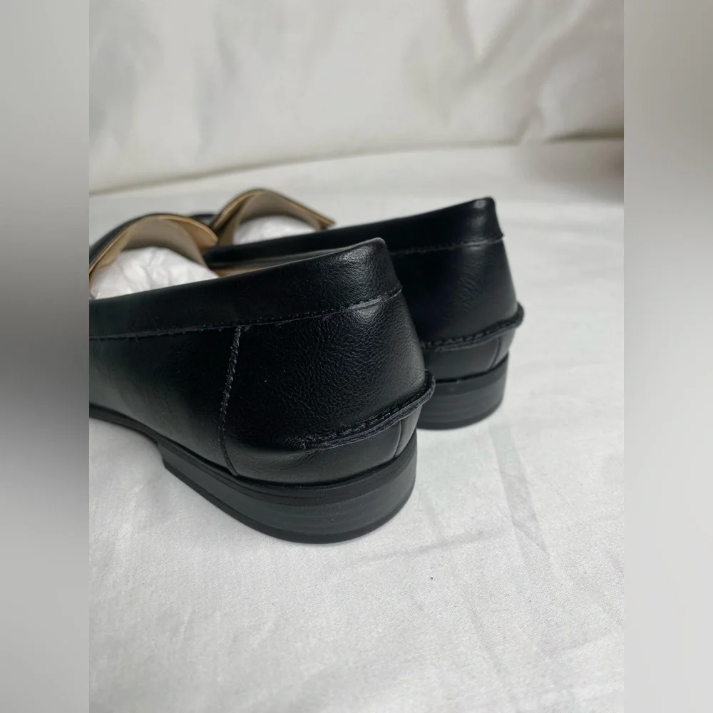 Life Stride Margot Black Burnish Women Loafer New 9.5W